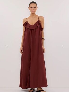 DISSH Capri Sahara Linen Blend Maxi Dress